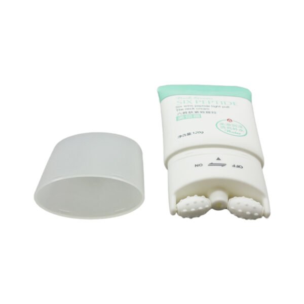 New Design Customized Cosmetic Neck Massager Tube Packaging Double Roller Massage Tube Neck Care Tube Massage Cream - Image 3