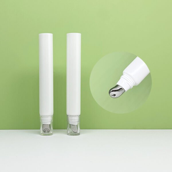 Recyclable eye cream lip balm packaging metal applicator 15g squeeze tubes lipgloss eye cream 10g - Image 2