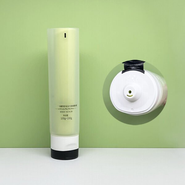 Plastic Dual Chamber Tube Face & Facial Cleanser Lotion Creams Dual Chamber Cosmetic Tube Hand Cream Body Lotion Tube with Flip Cap Screw