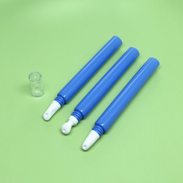 Custom 10ml 15ml 20ml Ceramic Zinc Alloy PE Plastic Tubes Cometic Eye Cream Packaging Screen Printed Surface Cosmetic Lotion Use