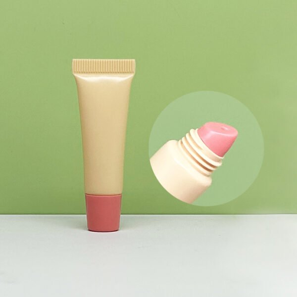 OEM ODM custom mini squeeze tube lipgloss transparent white plastic tube lip gloss tube