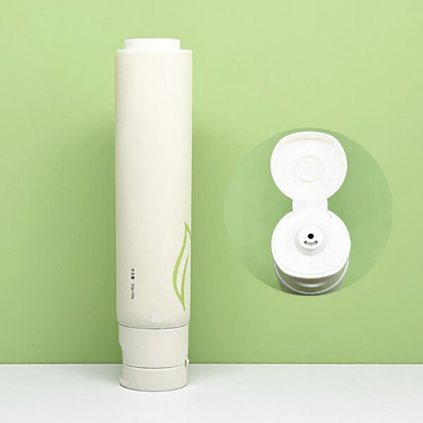 80g 100g Custom Dual-Chamber PE Squeeze Tube for Cleanser Hand Cream Conditioner Scrub Body&Hair Care with Flip Cap