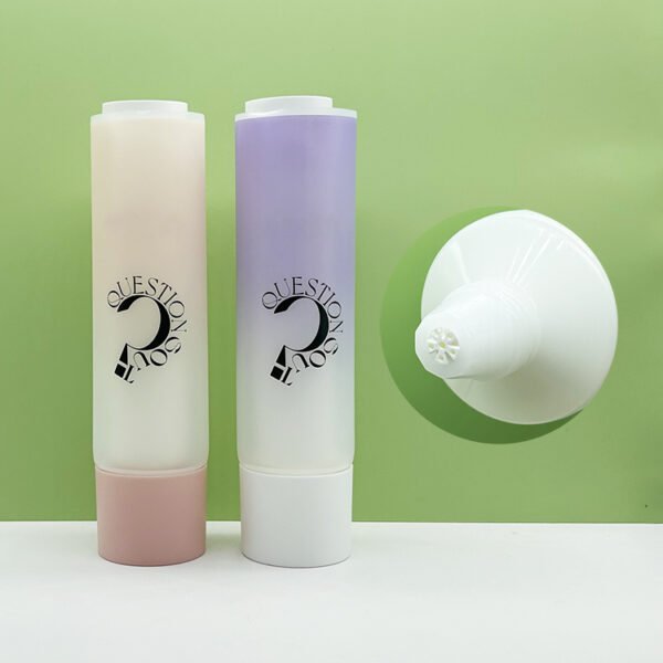 Dual Chamber Double Tube for Skin Care Body Lotion Shampoo Gel Squeeze Tube Cosmetic Plastic Packaging Tube