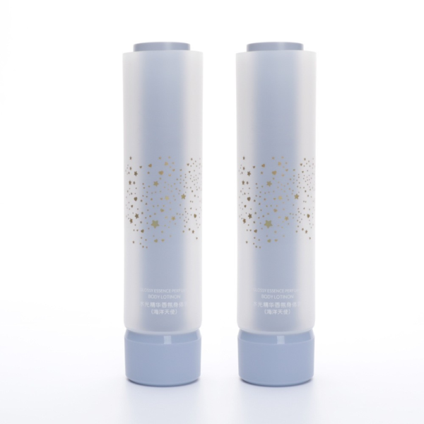 Dual Chamber Double Twin Tubes Body Lotion Hair Skin Care Beauty Cosmetic Packaging Plastic Matte Squeeze Soft Tube - Image 2