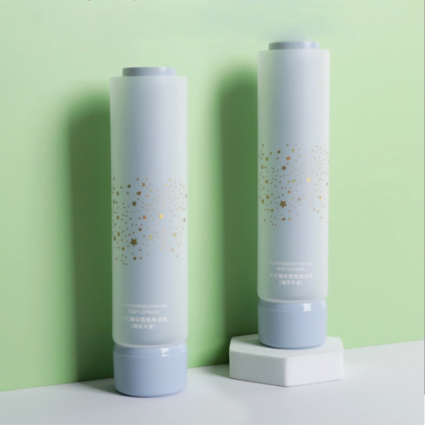 Dual Chamber Double Twin Tubes Body Lotion Hair Skin Care Beauty Cosmetic Packaging Plastic Matte Squeeze Soft Tube