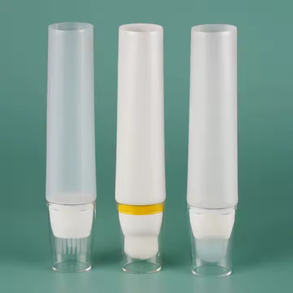 empty eco friendly squeeze 50ml 60ml 70ml 80ml tube for brush head face mask foundation brush scalp care transparent white tube cosmetics - Image 2