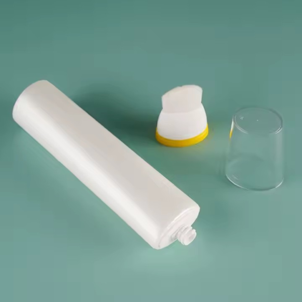 empty eco friendly squeeze 50ml 60ml 70ml 80ml tube for brush head face mask foundation brush scalp care transparent white tube cosmetics - Image 4