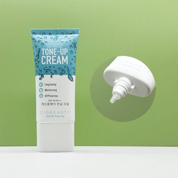 Cosmetic Packaging Plastic Oval Tube With Long Nozzle Tip Bb Cream Tube Sunscreen Foundation