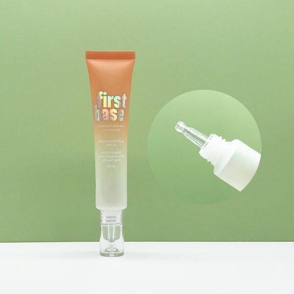 Portable Plastic Cosmetic Eye Cream Tube Packaging With Clear Dropper Applicator