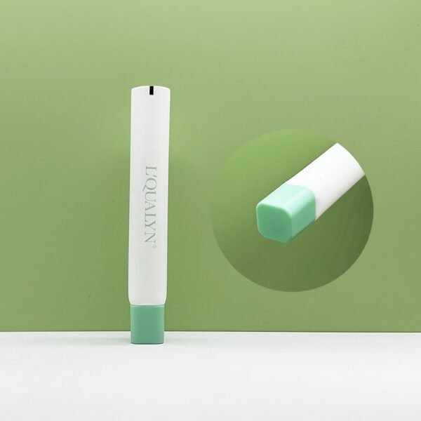 30ml PE Cosmetic Tubes Square Cap Plastic Packaging Containers Sunscreen Long Tip Liquid Foundation Skin Care 20ml