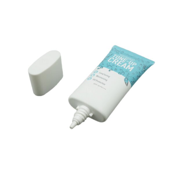 Cosmetic Packaging Plastic Oval Tube With Long Nozzle Tip Bb Cream Tube Sunscreen Foundation - Image 2