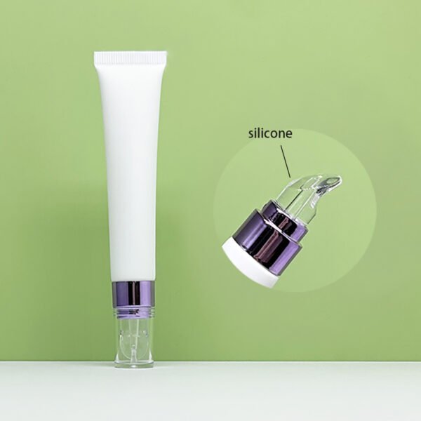D19 Cosmetic Plastic Squeeze Tube Silica Gel Head Screw Cap Eye Cream Lip Gloss Skin Care Essential Oil Screen Printing PE Tube