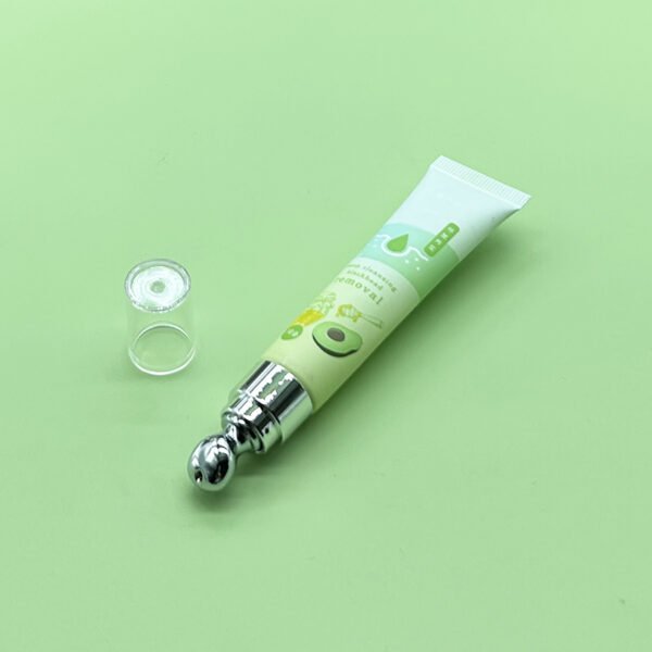 Custom Eye Cream Tube Unique Lip Gloss Tube with Metal Applicator for Chapstick Lip Balm Matte Frosted Packaging - Image 4