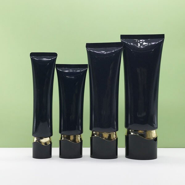 50ml 80ml 100ml 120ml Oval Plastic Tube With Gold Cap Oem Cosmetic Moisturizing Lotion Tube Packaging Sunscreen