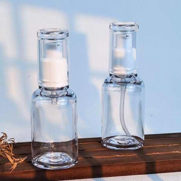Round Shoulder PET Thick-walled Plastic 50ml Lotion Bottle Sub-bottle Essence Cosmetic Container With Lotion Pump Mist Spray Bottle