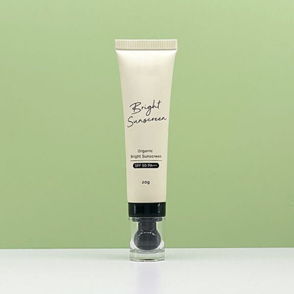 Luxury 15ml 20ml 30ml Eye Cream Tube with Round Applicator for Eye Serum Cosmetic Squeezed Plastic Massage Tube