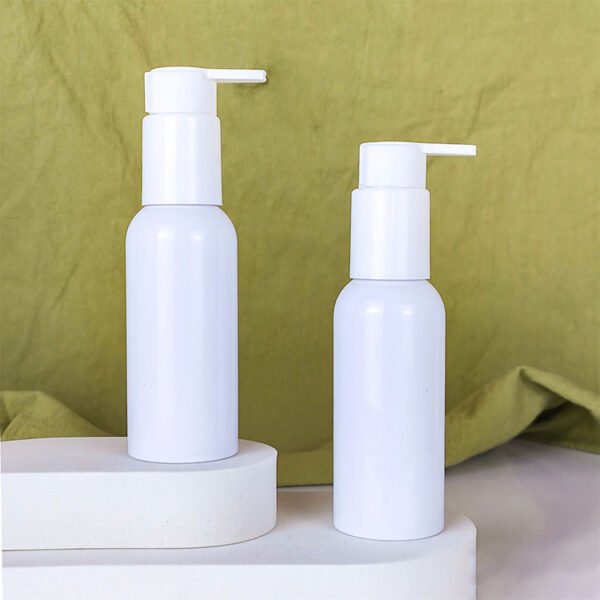 100ml 120ml 150ml Cosmetic Skincare Plastic Lotion Cream Serum Pump Bottle Spray Bottle Luxury PET Plastic White Lotion Pump Bottle